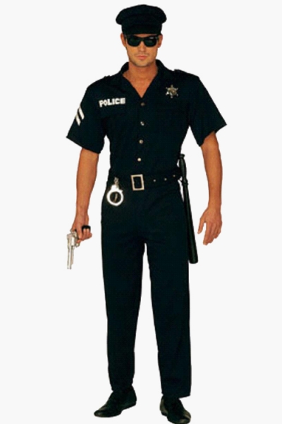 Pleasantly Hot Looking Men in Uniform Inspired Dark Polo Long Pants With Exciting Accents